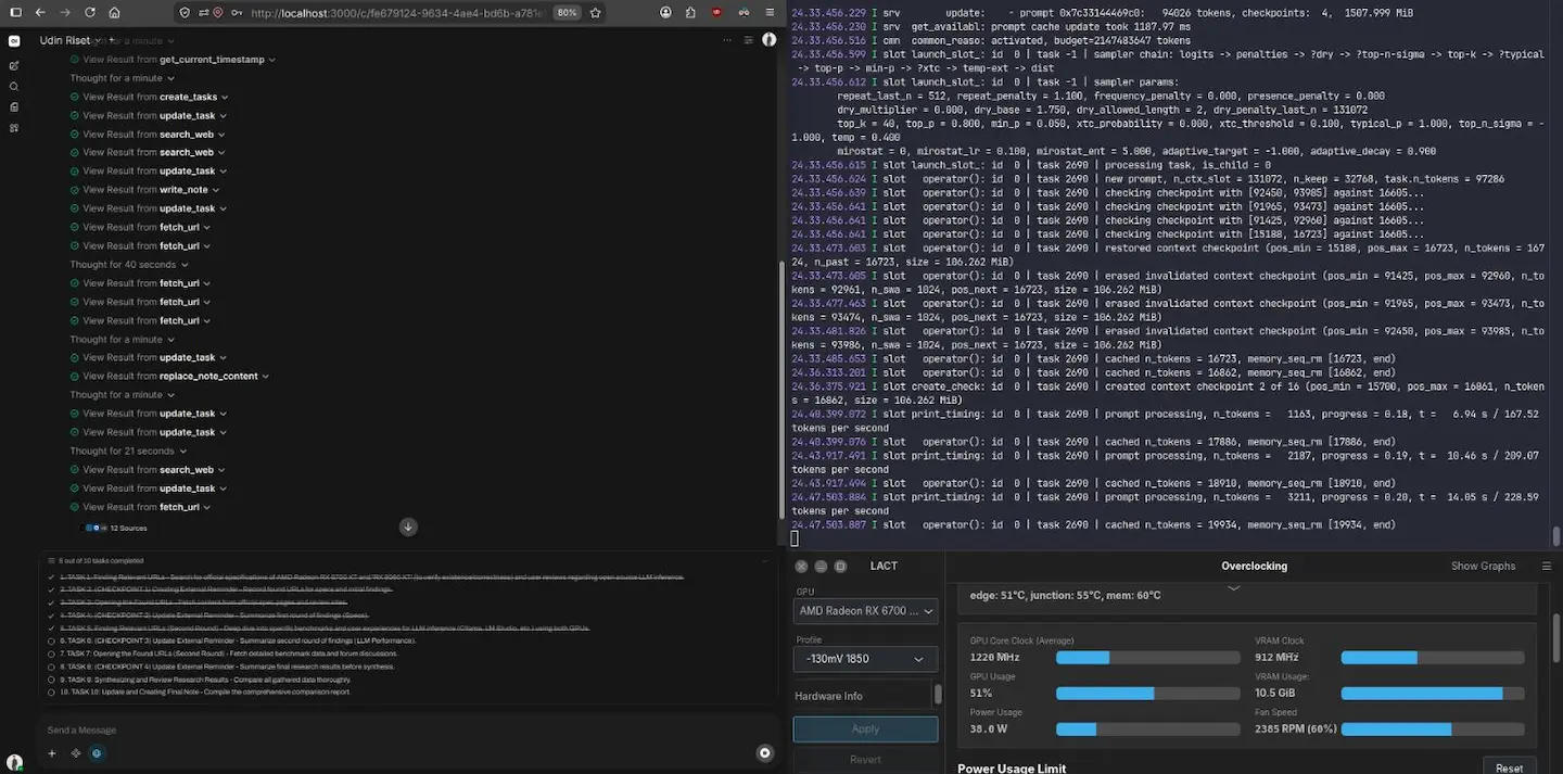 Screenshot Experiment 003 - Automation agent workflow